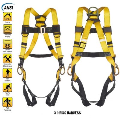 WELKFORDER 3D-Ring Fall Protection Safety Harness