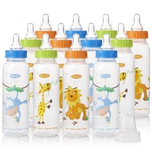 Evenflo Feeding Zoo Bottles for Baby (Pack of 12)