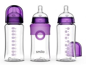 Smilo Anti-Colic Baby Bottles, 3 Count