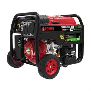 4. A-iPower 12,000 Watts Dual Fuel Portable Generator