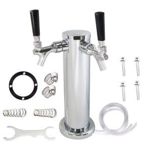 10. LUCKEG Draft Beer Tower, Stainless Steel for Home Brewing