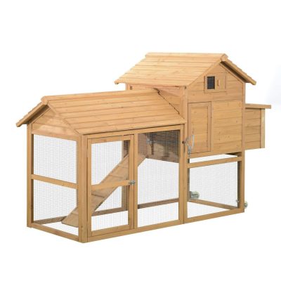 PawHut-Wooden-Portable-Backyard-Chicken