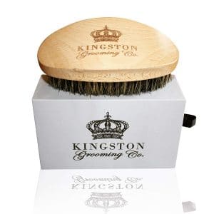 8. Kingston Grooming Bristle Brush with Travel Case - Professional Quality