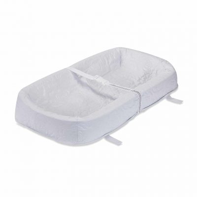 4-Sided Waterproof Changing Pad Cocoon Style LA Baby, Safety Strap, Easy to Clean, Bottom is Non-Skid, Quilted Cover
