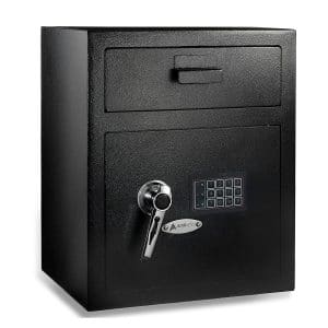 10. AdirOffice Digital Combination Safe - Front Loading (Black)