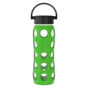 Lifefactory BPA-Free 22-Ounce Glass Water Bottle with Protective Silicone Sleeve