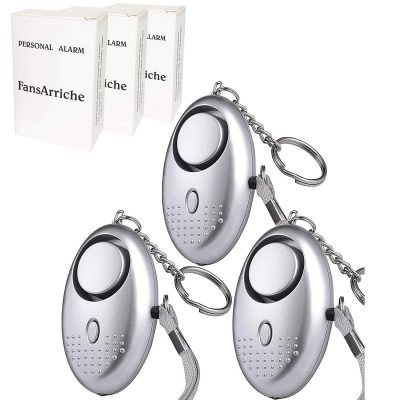 FansArriche Personal Keychain 3 Pack Emergency Alarms