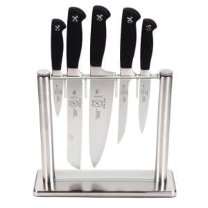 Mercer Culinary Genesis Tempered Glass Block Forged kitchen Knife Set (6-Piece)