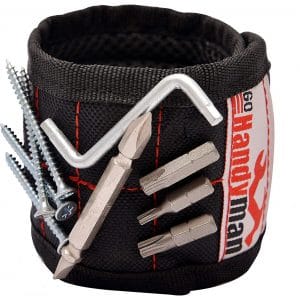 Magnetic Wristband for Holding Tools and Screws