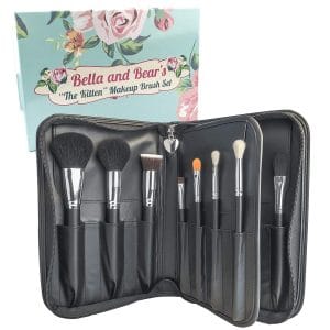 Bella & Bear Professional Makeup Brush set with the Protective Storage Case
