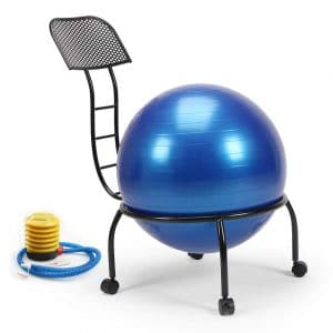 Funmall Adjustable Ball Chair with Inflation Pump for use at Home or Office
