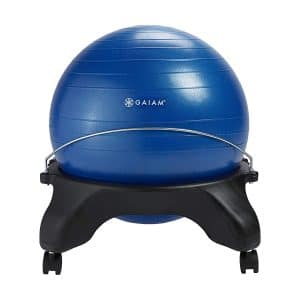 Gaiam Classic Backless Ball Chair for Home and Office