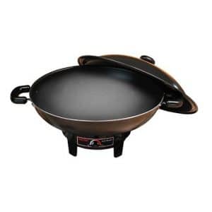 Aroma 7-Quart Nonstick Electric Heavy-Duty Wok with Lid