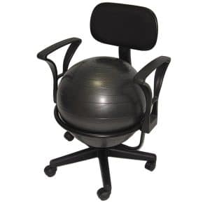 Deluxe Fitness Ball Chair, Black