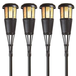 Newhouse Lighting 4-Pack FLTORCH4-B Island Torch, Black