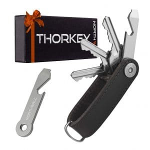 Compact Leather Keychain by ThorKey