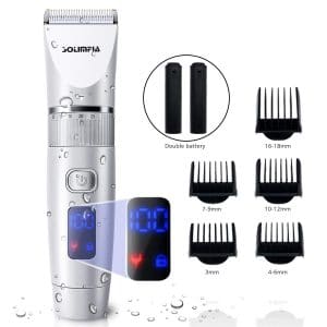 SOLIMPIA Hair Clipper Cordless LED Display Hair Trimmer Kit