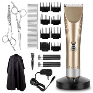 SHINEFUTURE- Hair Trimmer Hair Clippers Haircut Kit (golden)