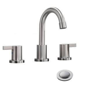 Phiestina Two Handle 3-Hole Widespread Bathroom Faucet