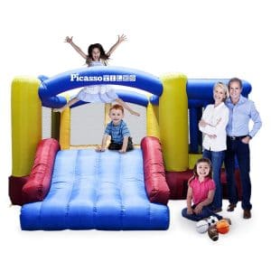 Picasso Tiles Foot Inflatable Slide Bouncer