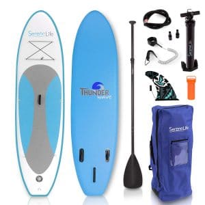 SereneLife Inflatable Stand up Paddle Board