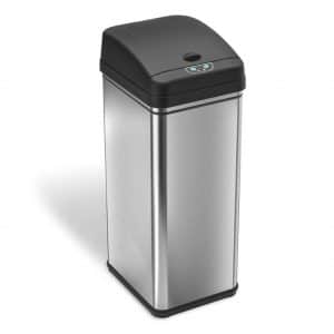iTouchless 13 Gallon Stainless Steel Automatic Trash Can 