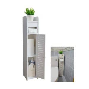 AOJEZOR Small Bathroom Storage Corner Cabinet