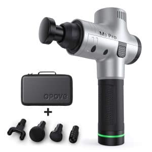 2. OPOVE M3 Handheld and Electric Massage Gun, Silver