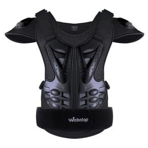 Webetop Adults Armor Vest Bike Chest Spine Body Protector for Skiing L