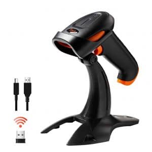 Tera Wireless 2D 3 in 1 QR Barcode Scanners with Wired and 2.4GHz Wireless Connection
