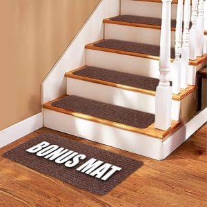 Whistler 14 Non-Slip Stair Treads Carpet Double Sided treads for Wood Stairs