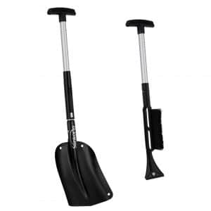 Sunkorto 35 to 40 Inches Collapsible Snow Shovel with Brush