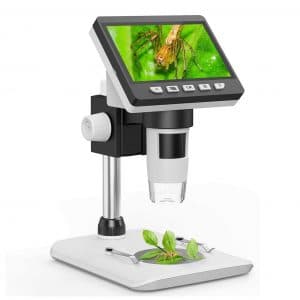 SKYBASIC LCD Digital Microscope 4.3 Inches 50X -1000X 1080p Wi-Fi Microscope