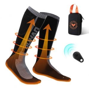 kemimoto Electric Heated Socks for Men and Women – Large