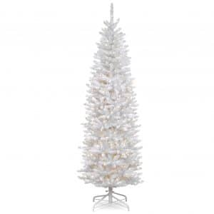 National Tree Company 6.5Ft Fir White Christmas Pencil Tree