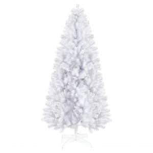 Prextex 6Ft White Christmas Tree 1200 Tips